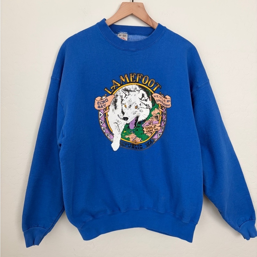 Vintage 90s Fruit of the Loom Lamefoot Echo Bay Sweatshirt XL
